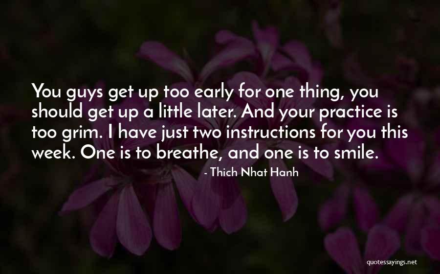 Instructions Quotes By Thich Nhat Hanh