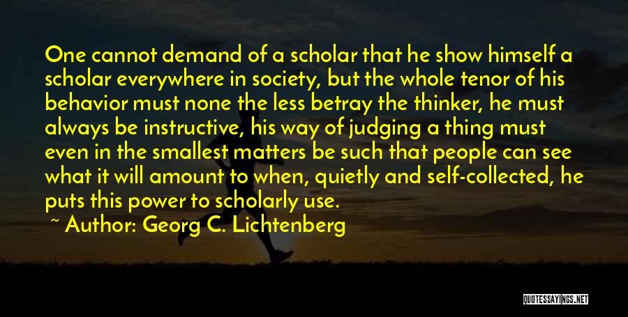 Instructive Quotes By Georg C. Lichtenberg