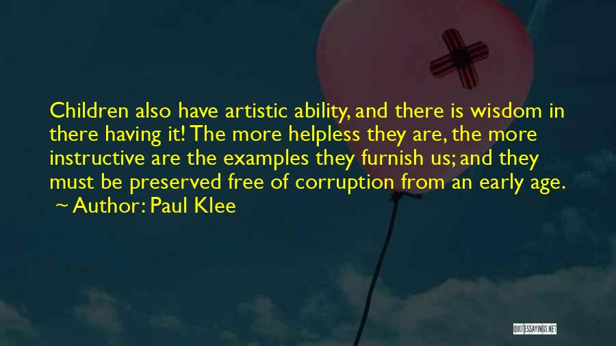 Instructive Quotes By Paul Klee