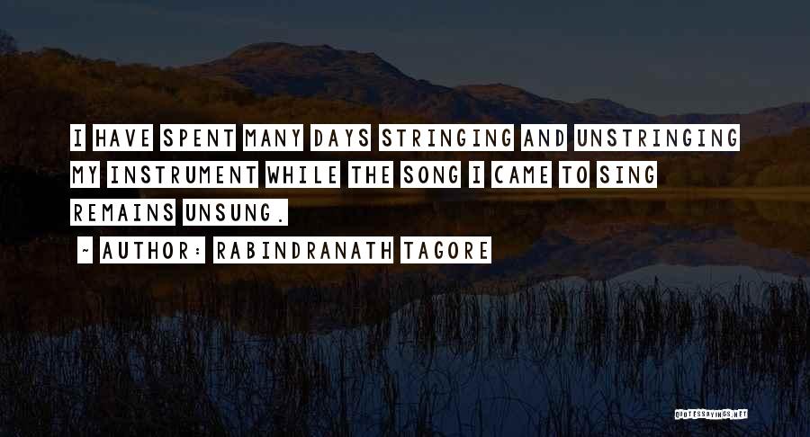 Instrument The Quotes By Rabindranath Tagore