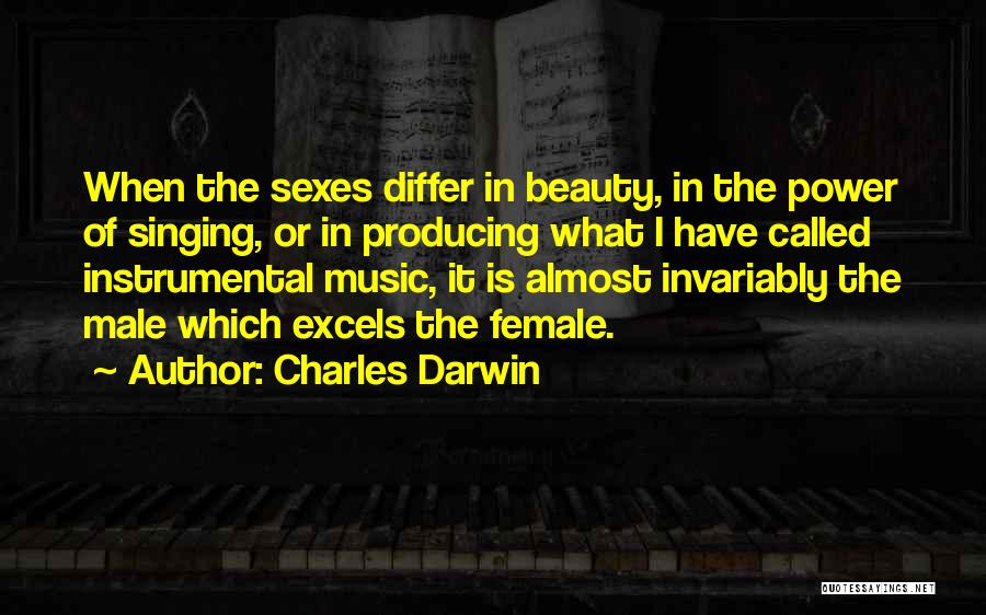 Instrumental Music Quotes By Charles Darwin