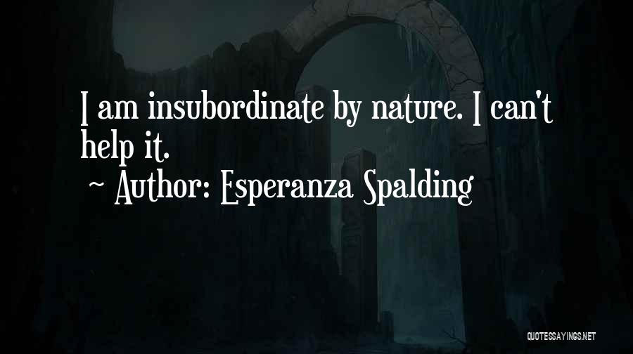 Insubordinate Quotes By Esperanza Spalding