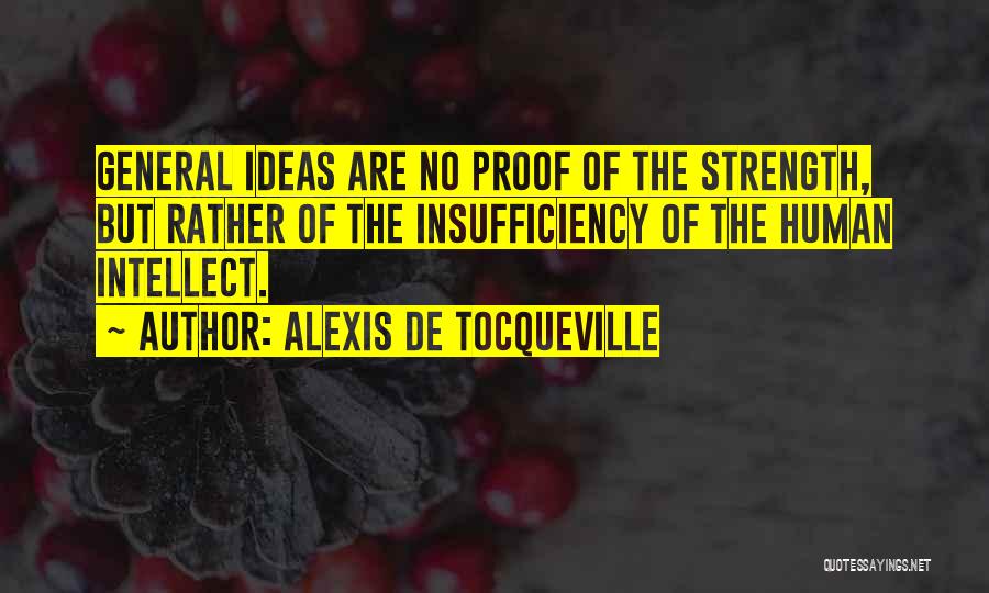 Insufficiency Quotes By Alexis De Tocqueville