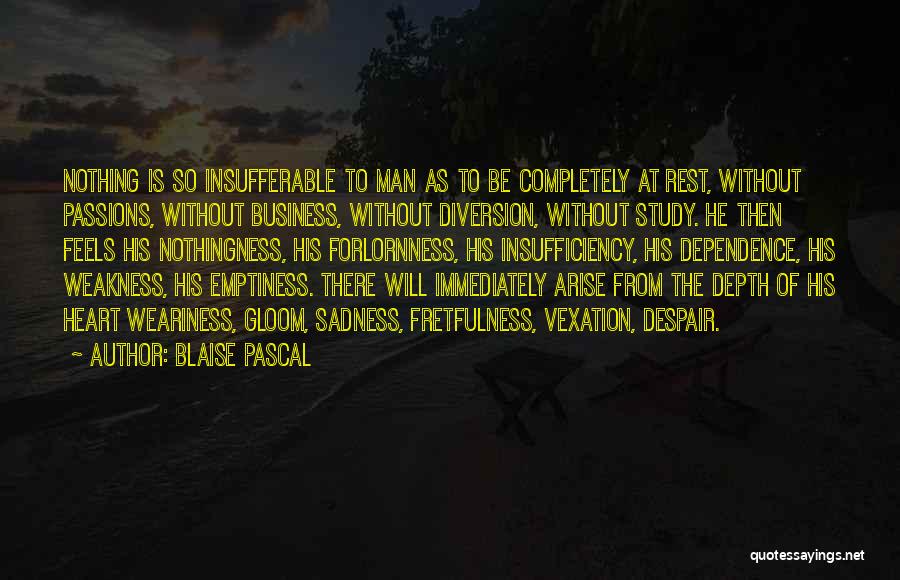 Insufficiency Quotes By Blaise Pascal