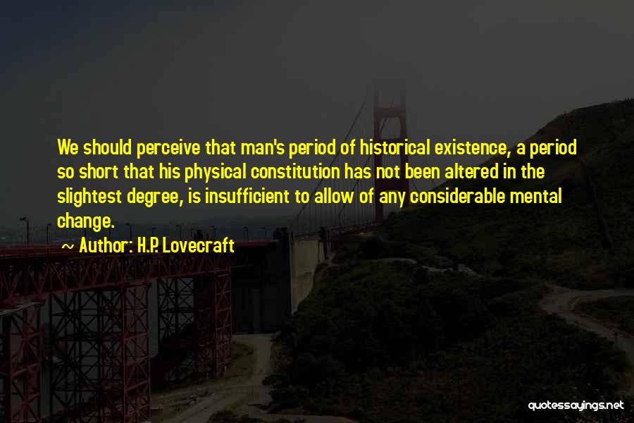 Insufficient Quotes By H.P. Lovecraft