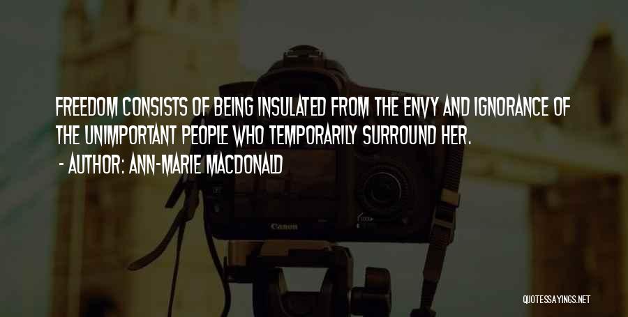 Insulated Quotes By Ann-Marie MacDonald