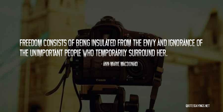 Insulated Quotes By Ann-Marie MacDonald Insulated Quotes By Ann-Marie MacDonald