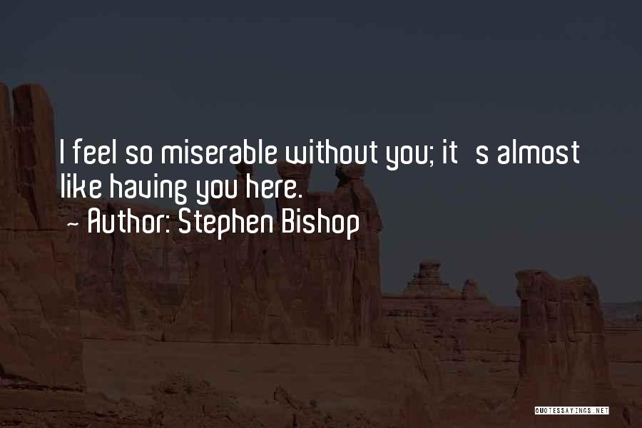 Insult Quotes By Stephen Bishop