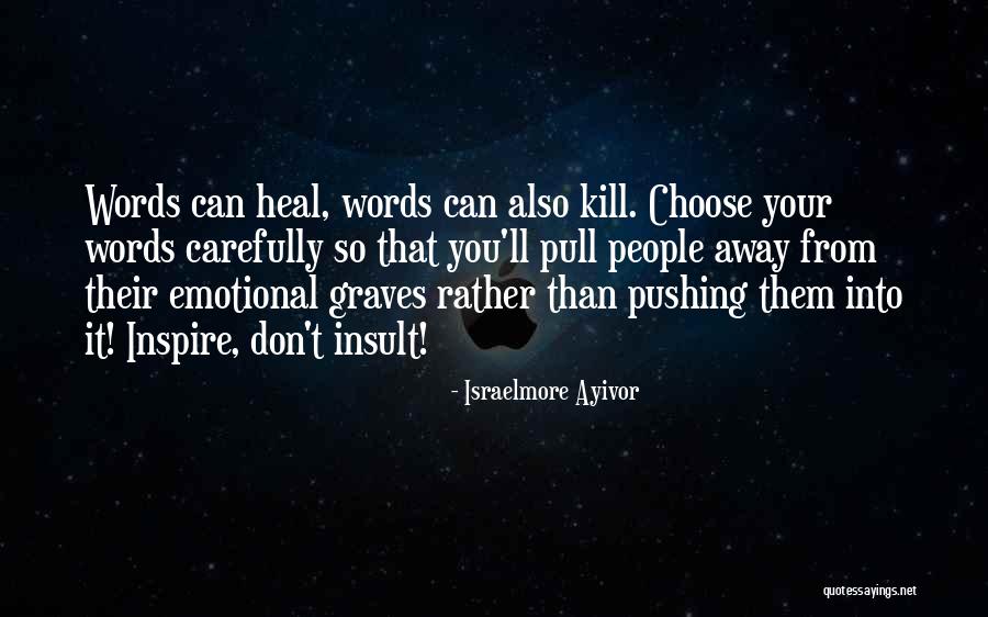 Insult Words Quotes By Israelmore Ayivor