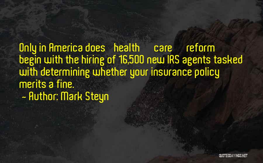 Insurance Agents E&o Quotes By Mark Steyn