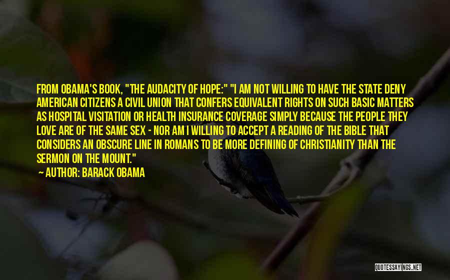 Insurance Bible Quotes By Barack Obama