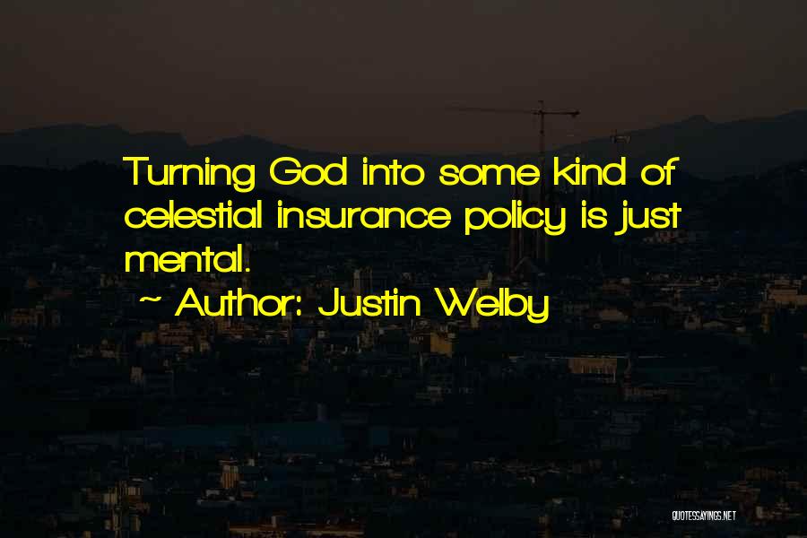 Insurance Policy Quotes By Justin Welby