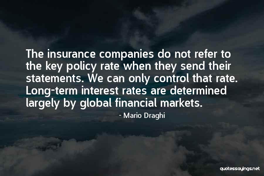 Insurance Policy Quotes By Mario Draghi