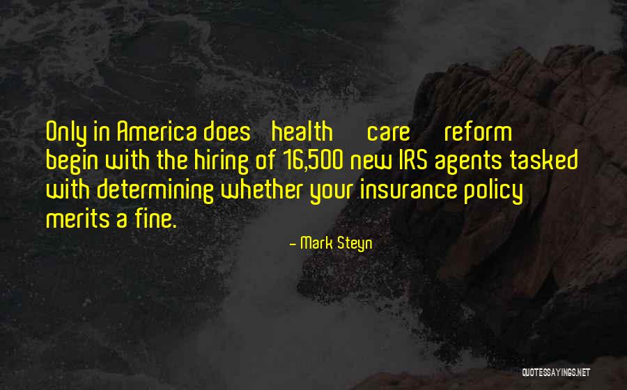 Insurance Policy Quotes By Mark Steyn