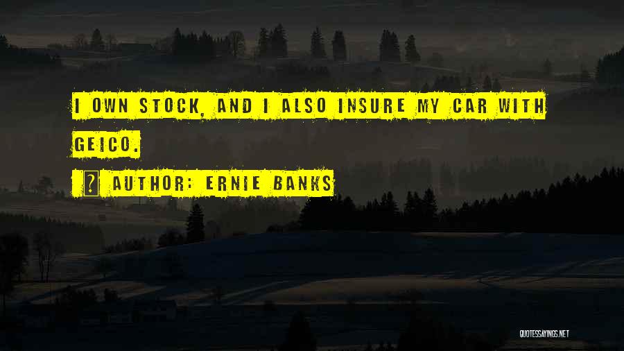 Insure And Go Quotes By Ernie Banks