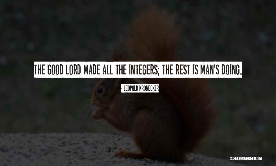 Integers Quotes By Leopold Kronecker