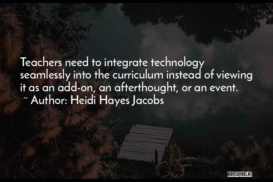 Integrate Quotes By Heidi Hayes Jacobs