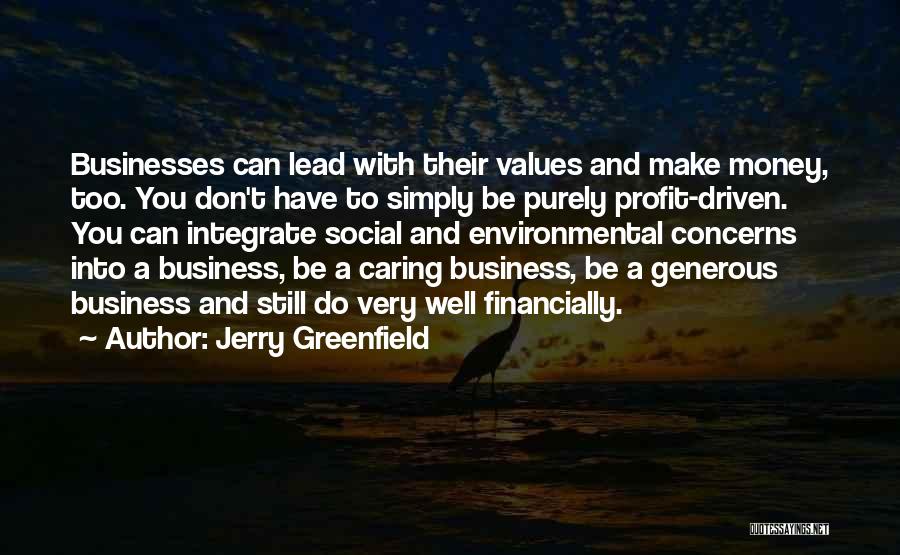 Integrate Quotes By Jerry Greenfield