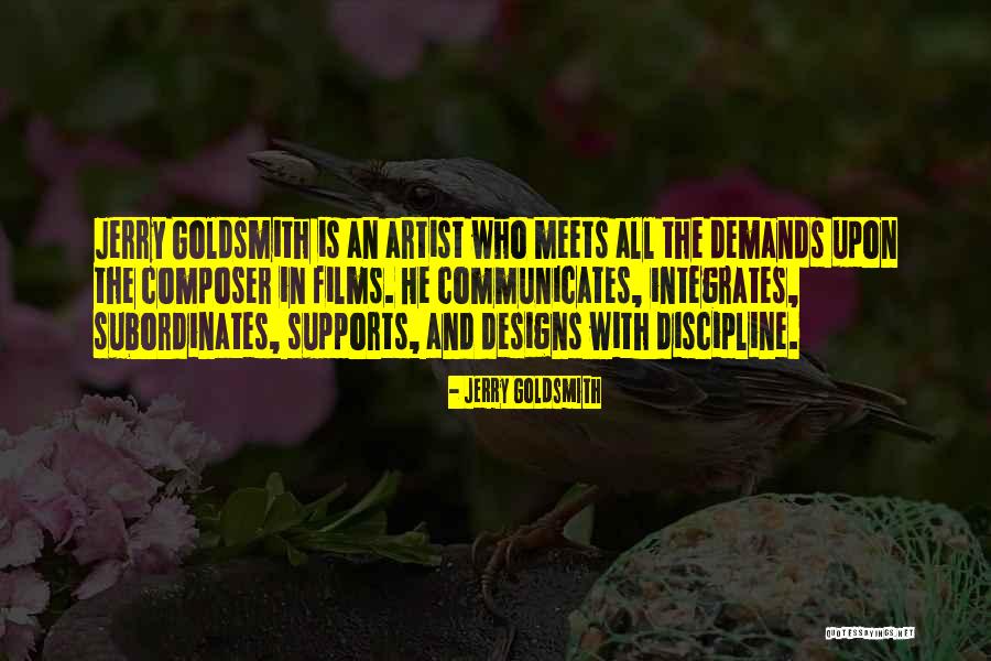 Integrates Quotes By Jerry Goldsmith Integrates Quotes By Jerry Goldsmith
