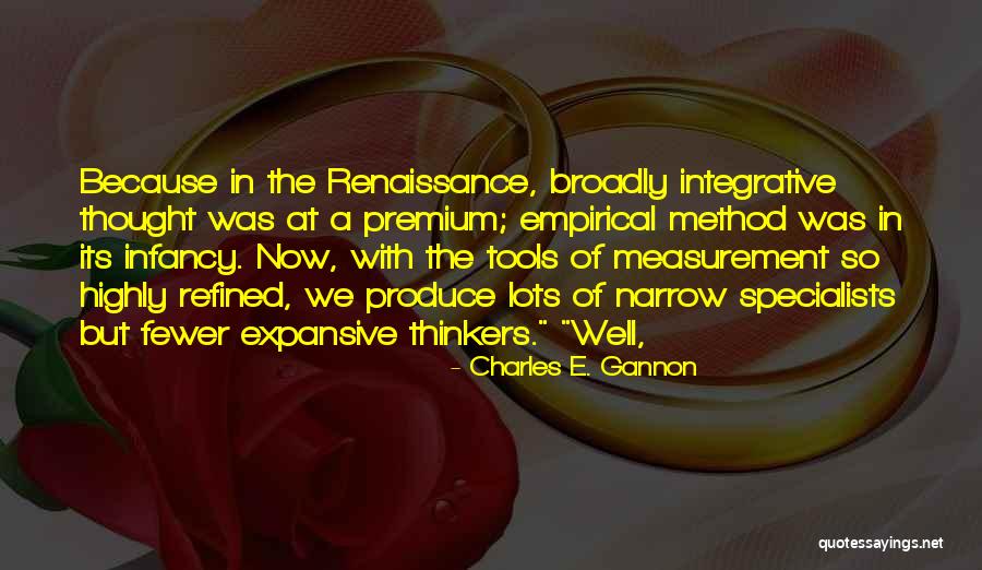 Integrative Quotes By Charles E. Gannon Integrative Quotes By Charles E. Gannon