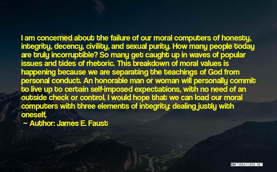 Integrity And Honesty Quotes By James E. Faust