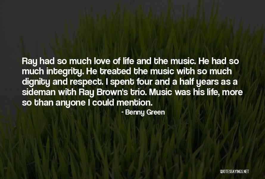 Integrity And Respect Quotes By Benny Green Integrity And Respect Quotes By Benny Green