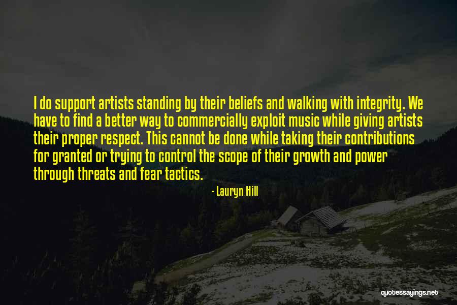 Integrity And Respect Quotes By Lauryn Hill