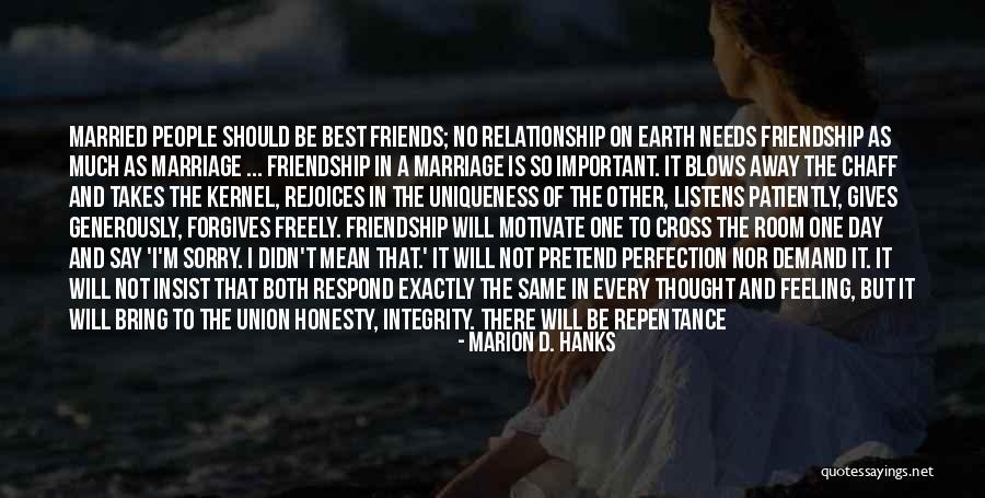 Integrity And Respect Quotes By Marion D. Hanks Integrity And Respect Quotes By Marion D. Hanks
