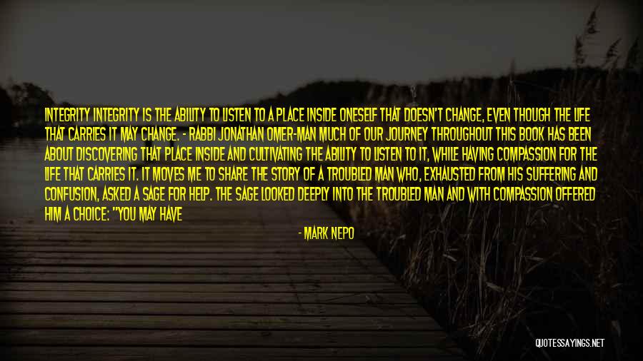 Integrity Is What We Do When No One Is Looking Quotes By Mark Nepo Integrity Is What We Do When No One Is Looking Quotes By Mark Nepo
