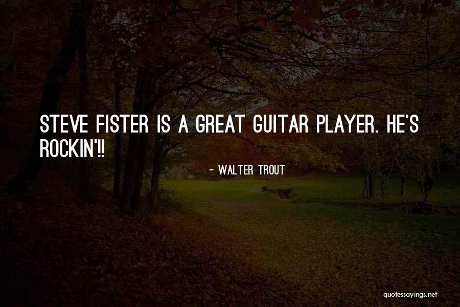 Integrum Workplace Quotes By Walter Trout