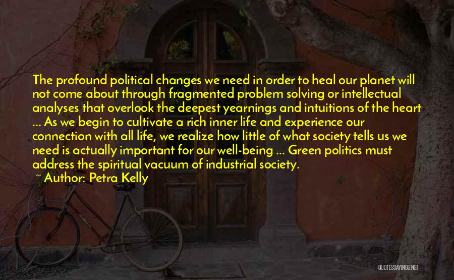Intellectual Connection Quotes By Petra Kelly