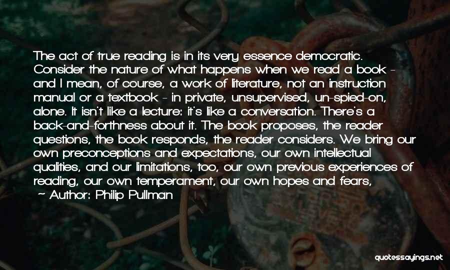Intellectual Conversation Quotes By Philip Pullman