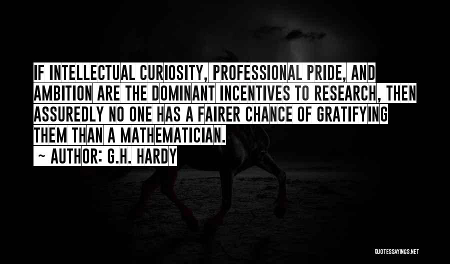 Intellectual Curiosity Quotes By G.H. Hardy