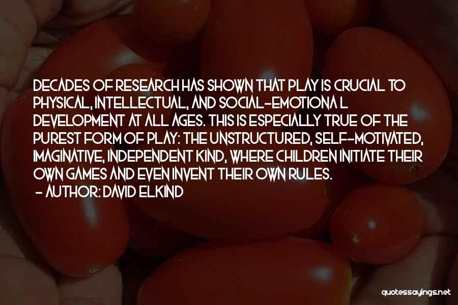 Intellectual Development Quotes By David Elkind