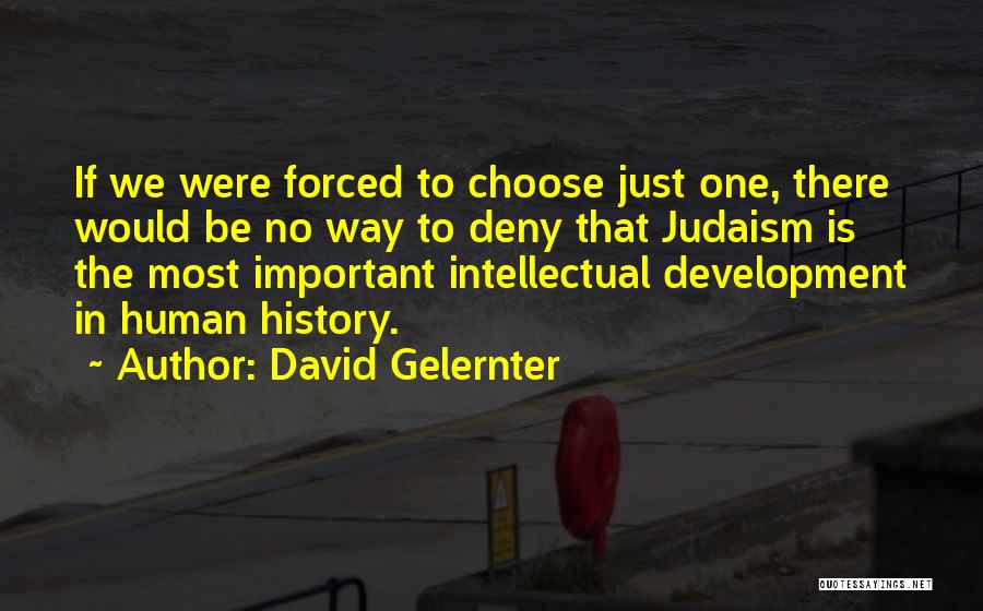 Intellectual Development Quotes By David Gelernter