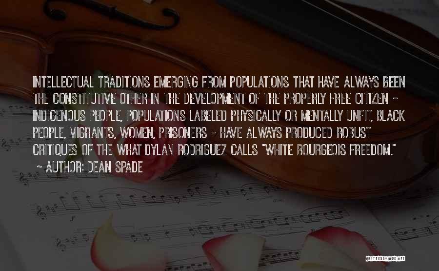 Intellectual Development Quotes By Dean Spade