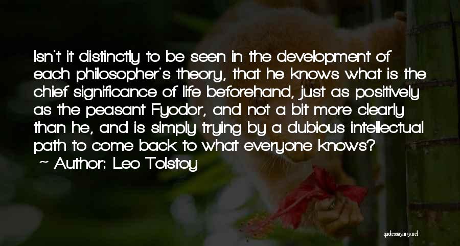 Intellectual Development Quotes By Leo Tolstoy