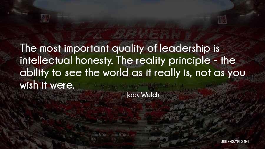 Intellectual Honesty Quotes By Jack Welch