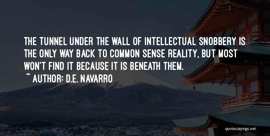 Intellectual Snobbery Quotes By D.E. Navarro
