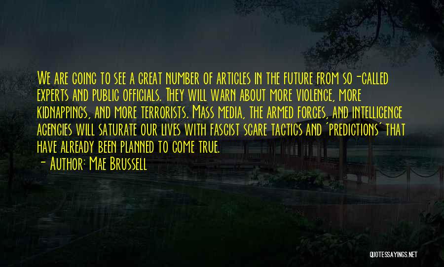 Intelligence Agencies Quotes By Mae Brussell