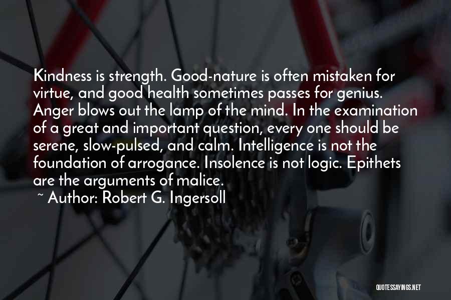 Intelligence And Arrogance Quotes By Robert G. Ingersoll