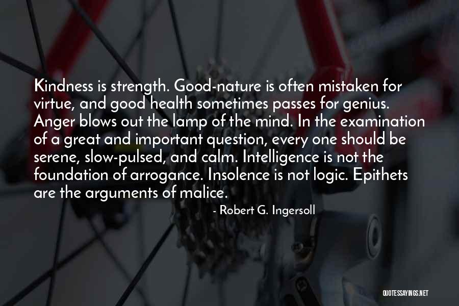 Intelligence And Arrogance Quotes By Robert G. Ingersoll