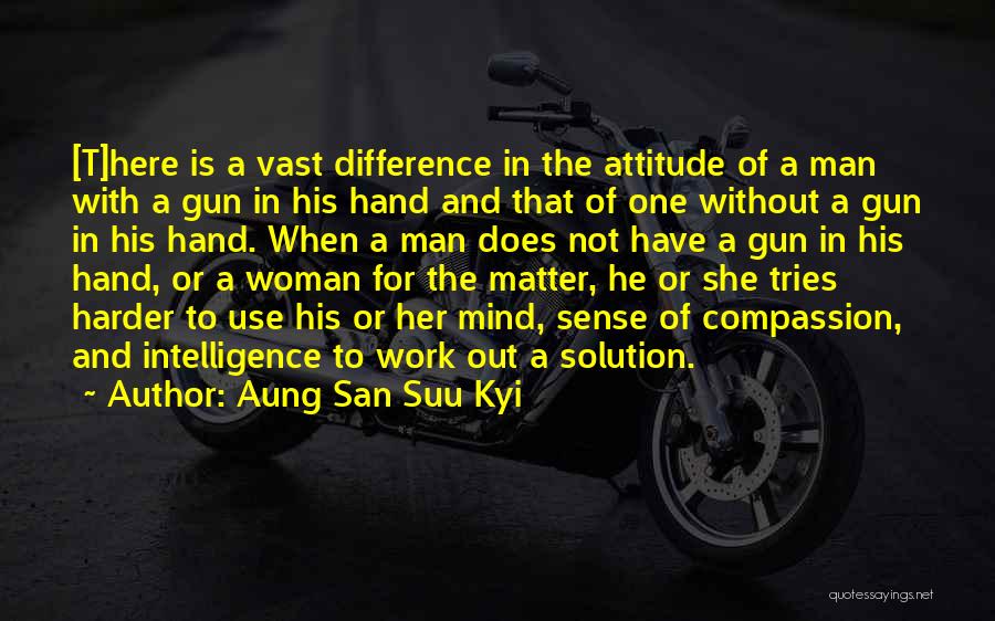 Intelligence And Attitude Quotes By Aung San Suu Kyi