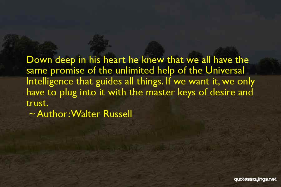 Intelligence And Heart Quotes By Walter Russell