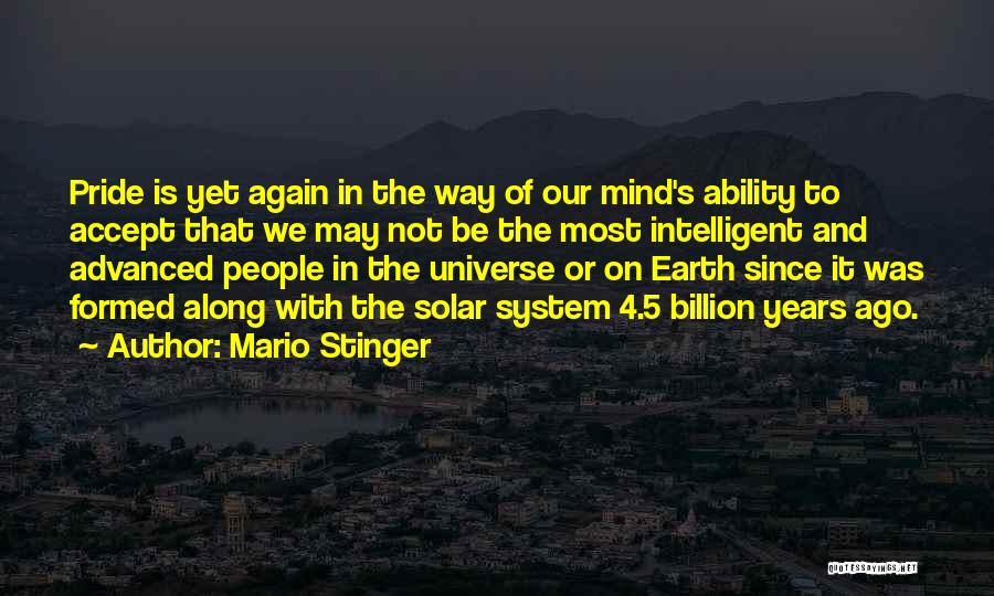 Intelligence And Humility Quotes By Mario Stinger