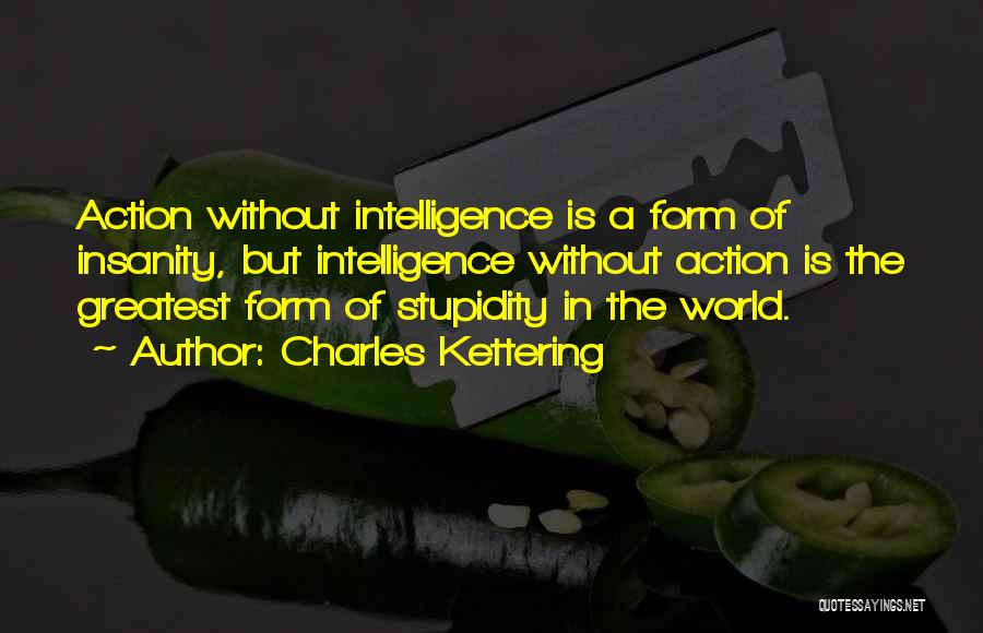 Intelligence And Insanity Quotes By Charles Kettering