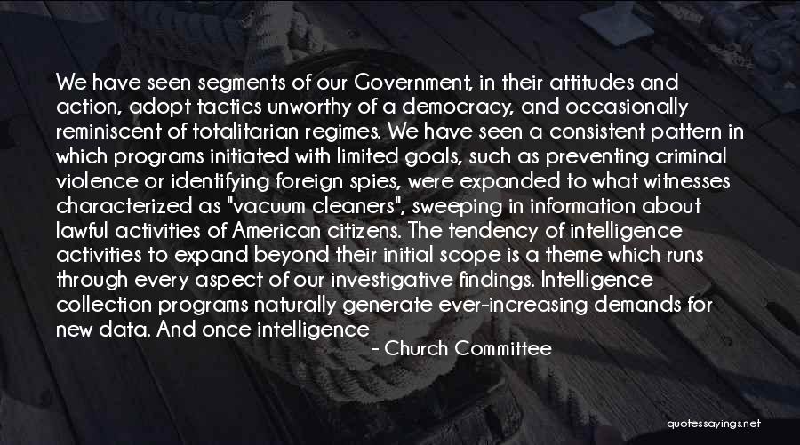 Intelligence And Security Quotes By Church Committee