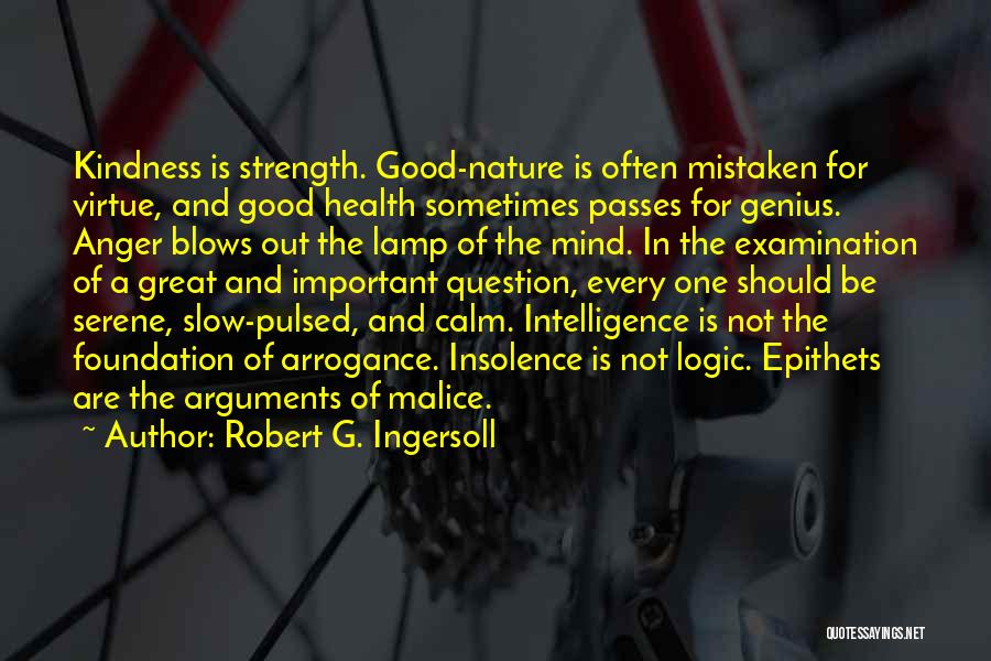 Intelligence And Strength Quotes By Robert G. Ingersoll