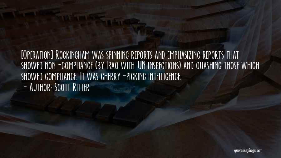 Intelligence Operations Quotes By Scott Ritter