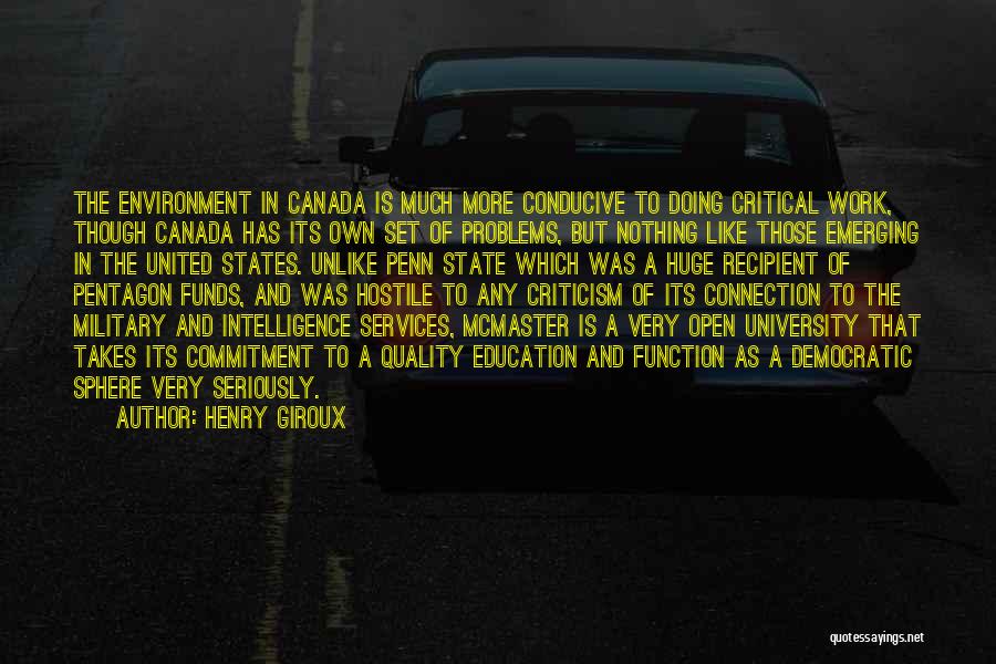 Intelligence Services Quotes By Henry Giroux